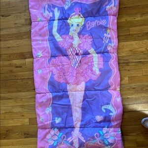 Vintage 1990’s Barbie Pink and Purple Sleeping Bag
